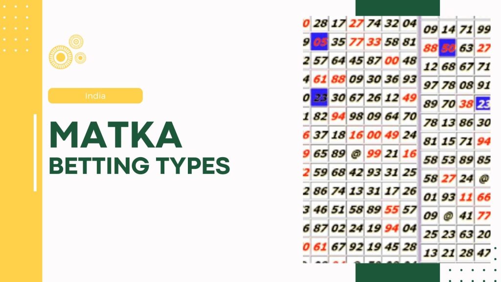 Matka Betting Types